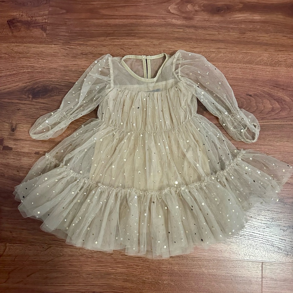 Elestory Gold Starlet Holiday Dress 4T